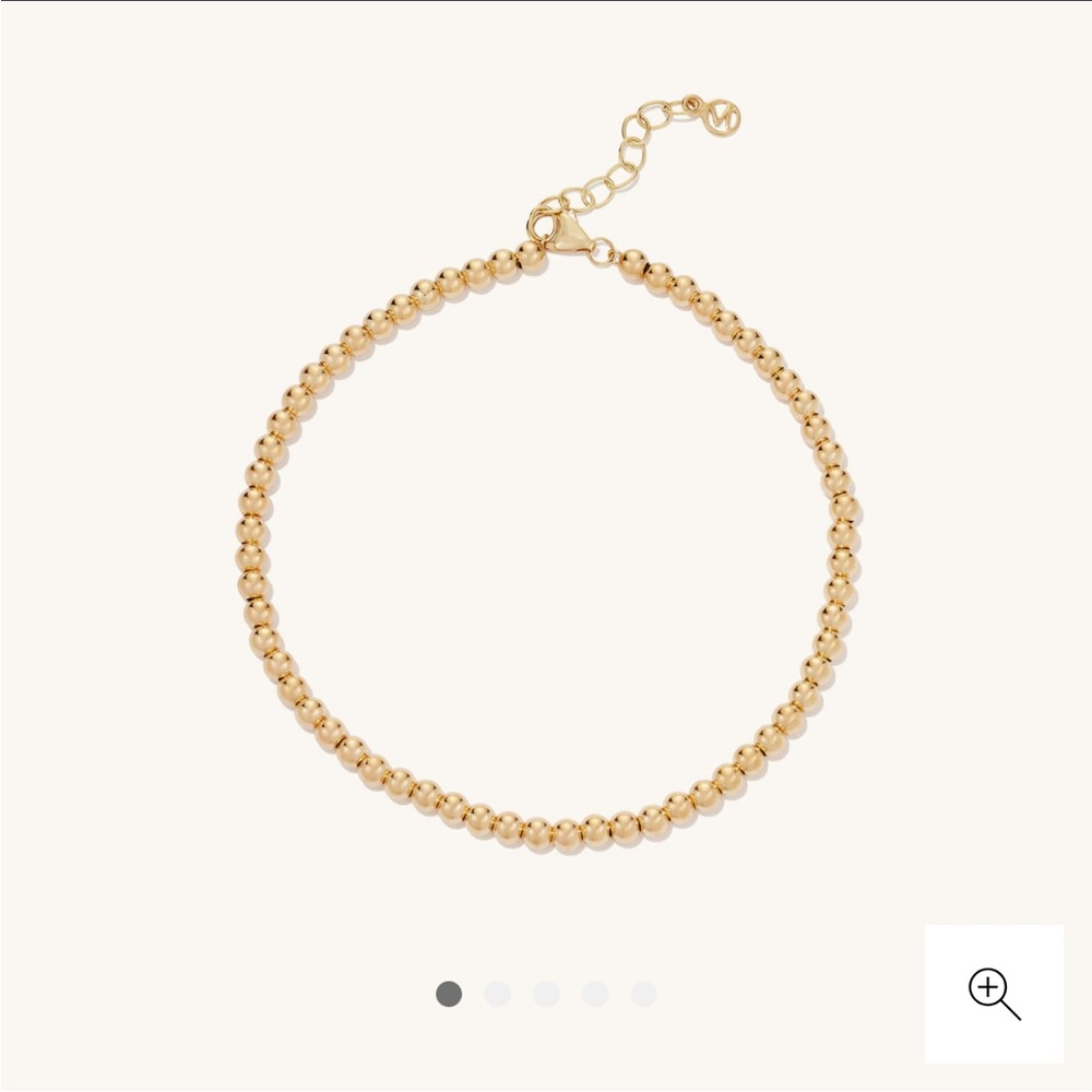 Mejuri bold spheres (gold ball) bracelet in 14k gold